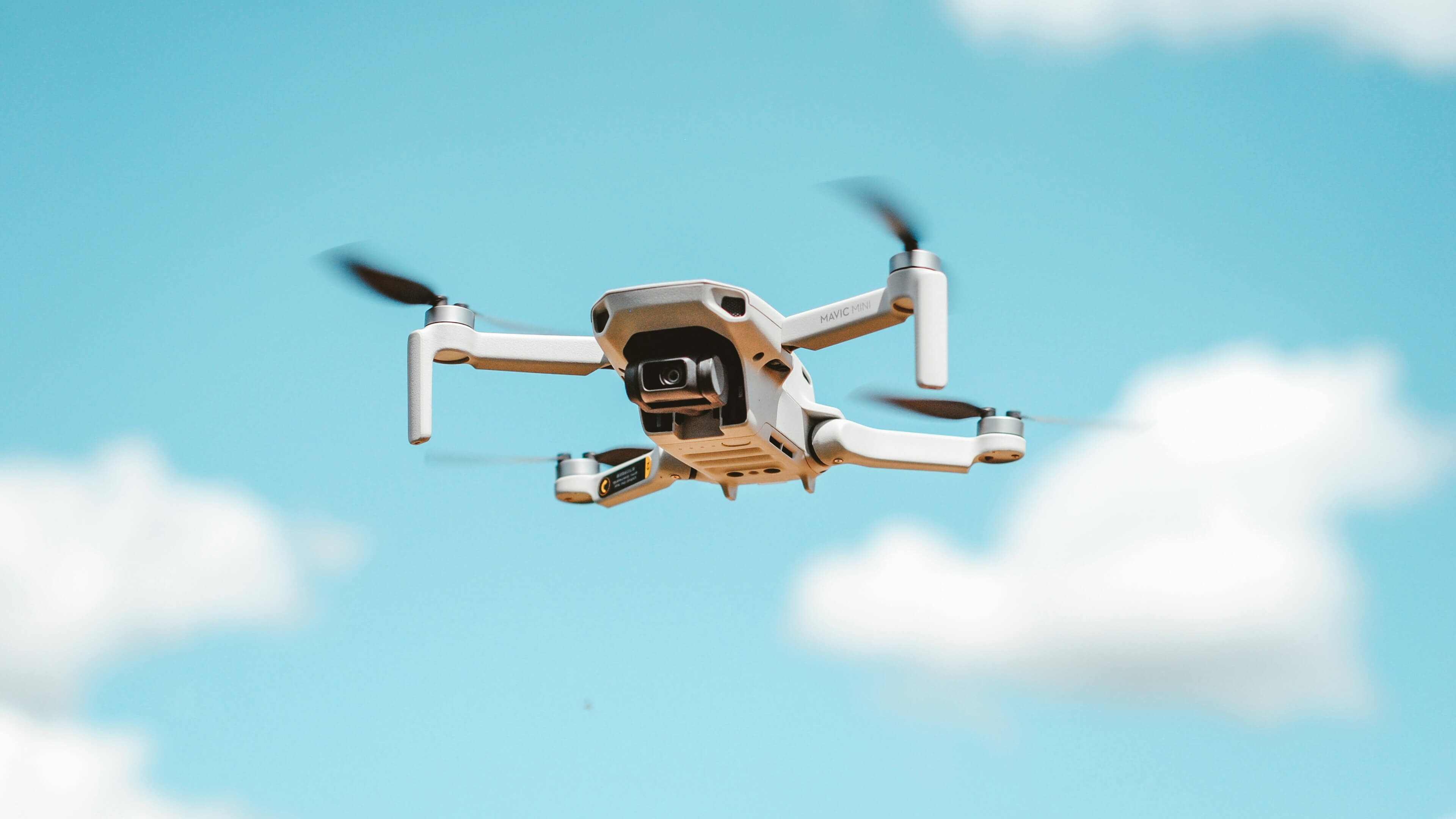 Drone flying over a property