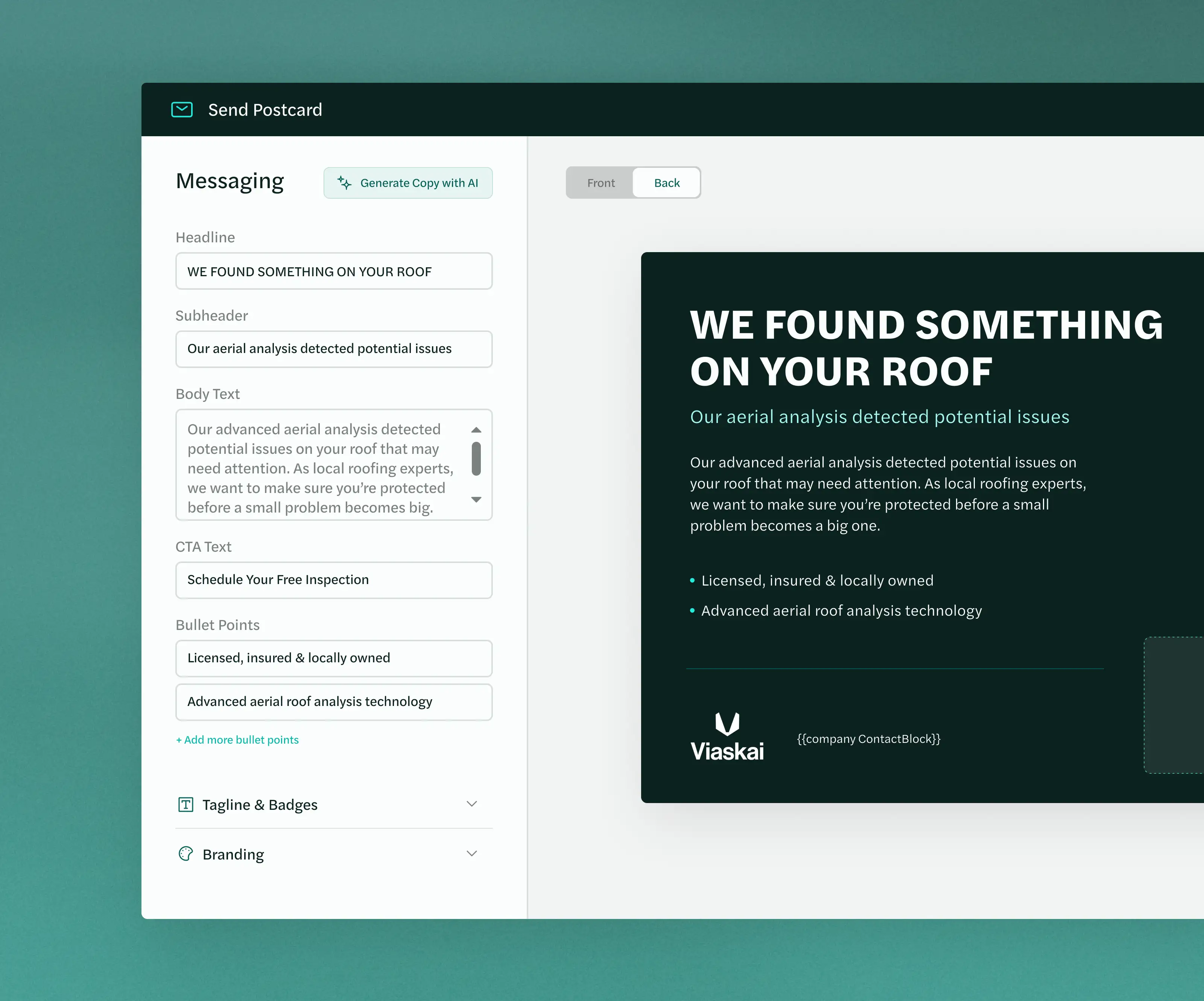 Viaskai outreach dashboard