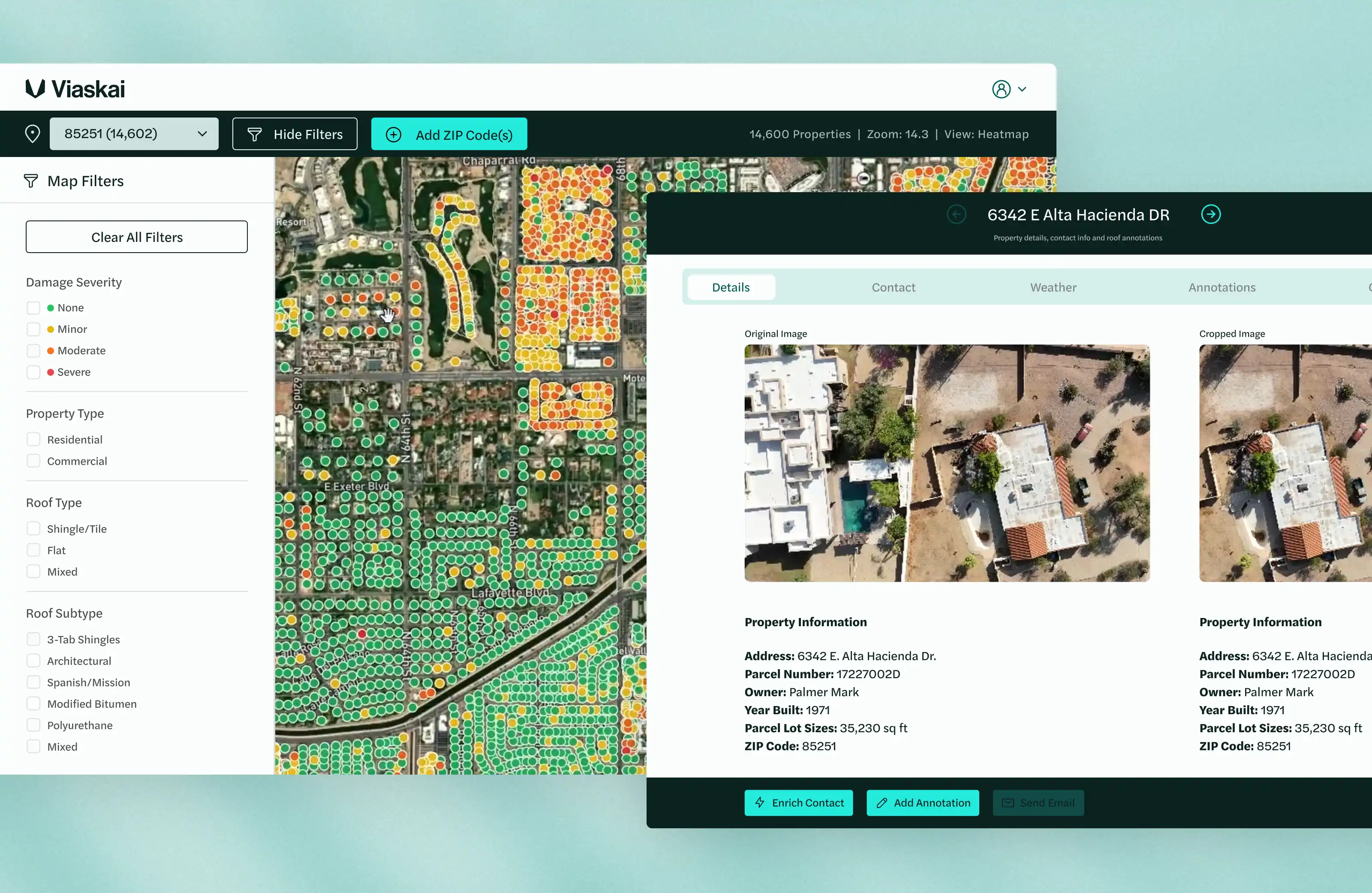 Viaskai product interface